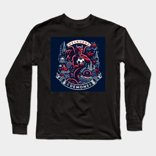 Unleashing the Power: Melbourne Demons in Action Long Sleeve T-Shirt